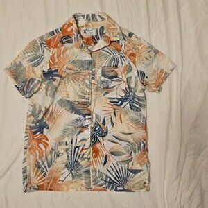 American Eagle Men’s Hawaiian Resort Shirt – XS – Multicolor Tropical Print